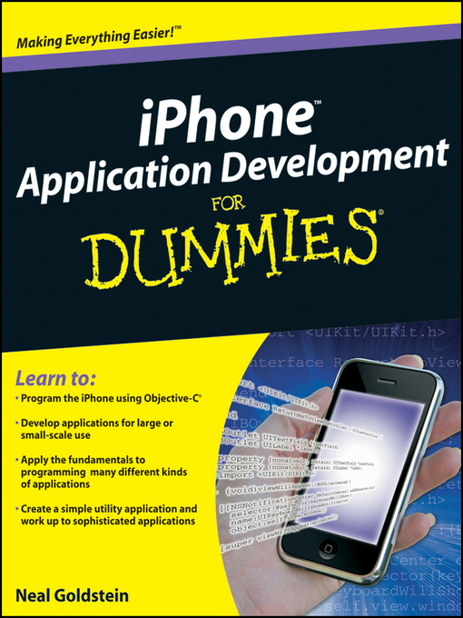 Title details for iPhone Application Development for Dummies by Neal Goldstein - Available